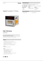 FXM/FXH SERIES: DIGITAL COUNTERS/TIMERS